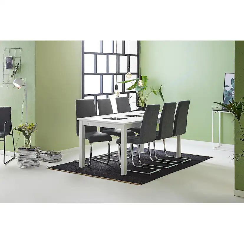 Matgrupp In Living Jasmin med 6 st Cibus Stolar