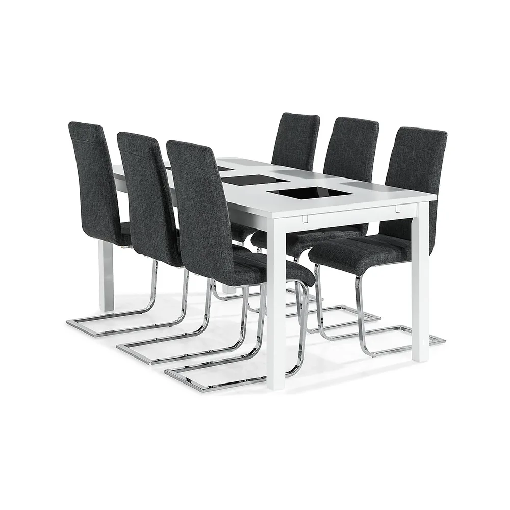 Matgrupp In Living Jasmin med 6 st Cibus Stolar