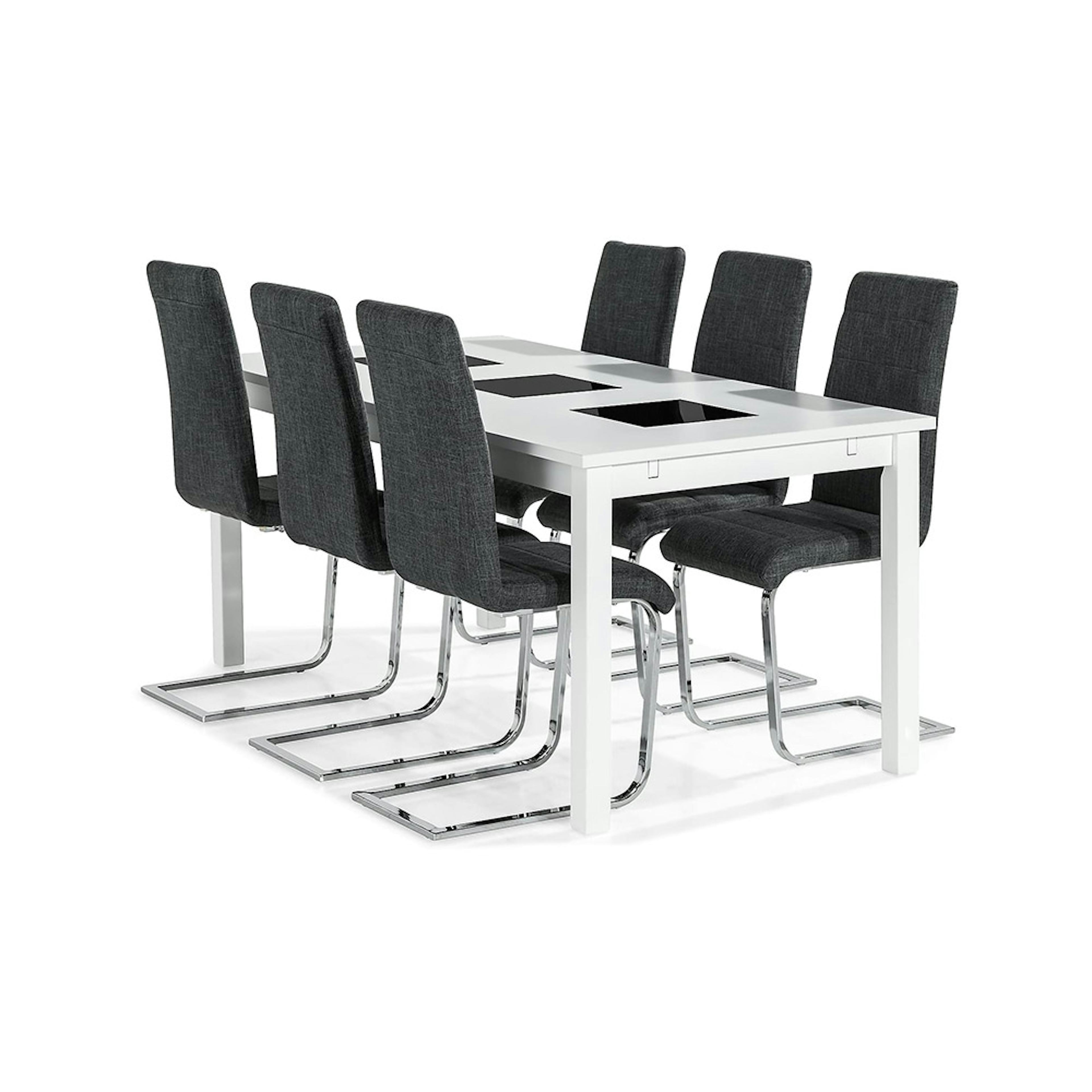 Matgrupp In Living Jasmin med 6 st Cibus Stolar