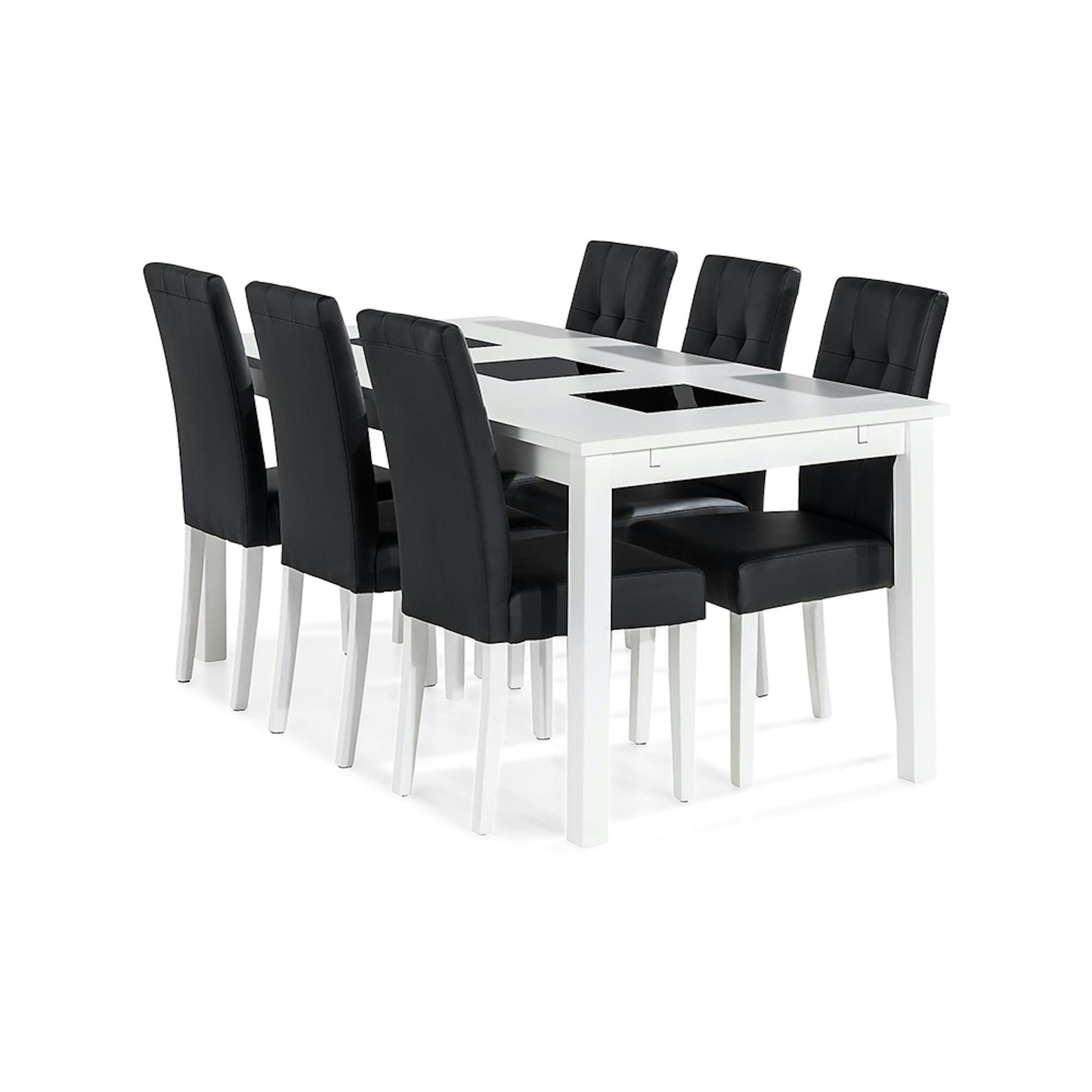 Matgrupp In Living Jasmin Förlängningsbar med 6 Viktor Stolar