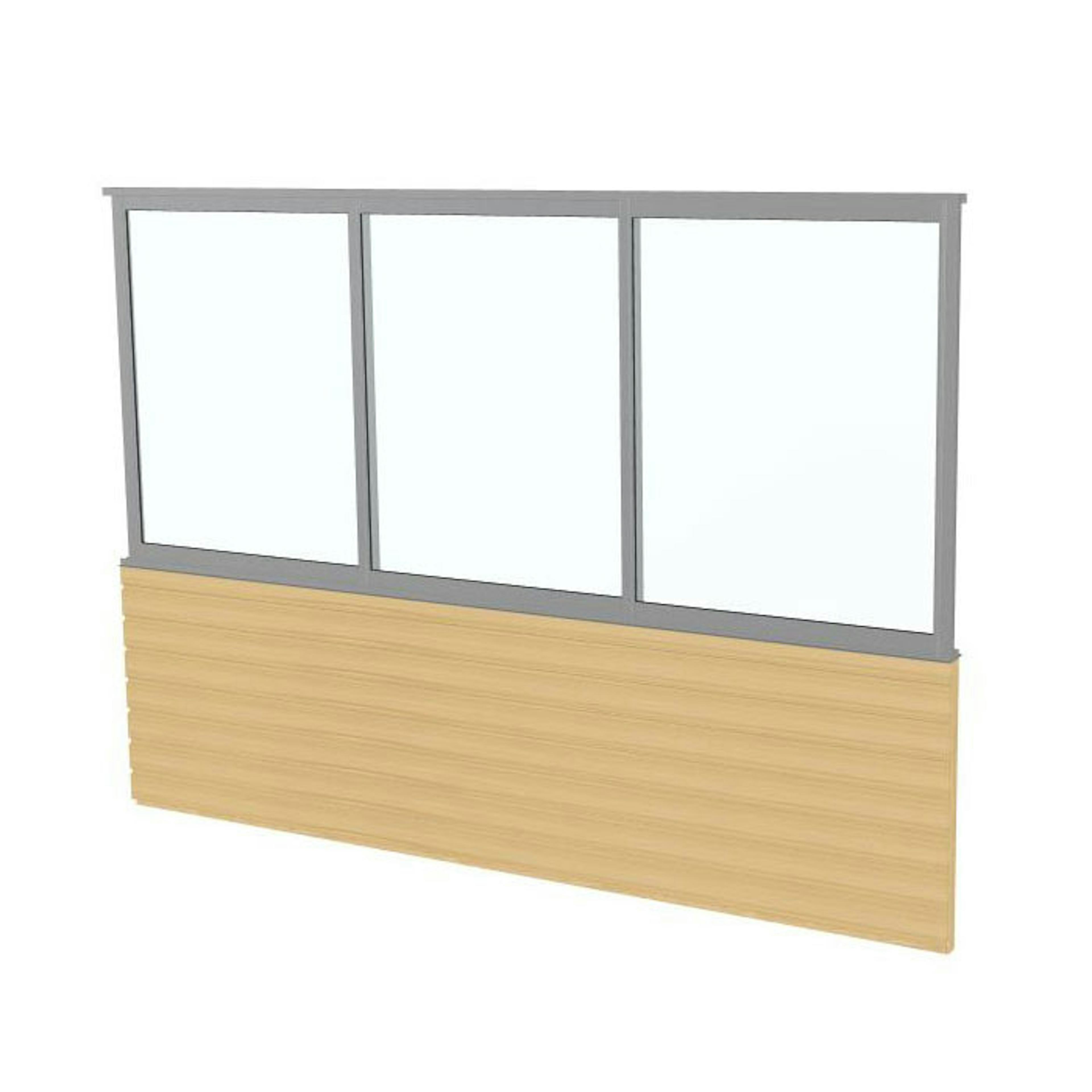 Skjutfönster Landskap med Panelvägg Stadig Sommar