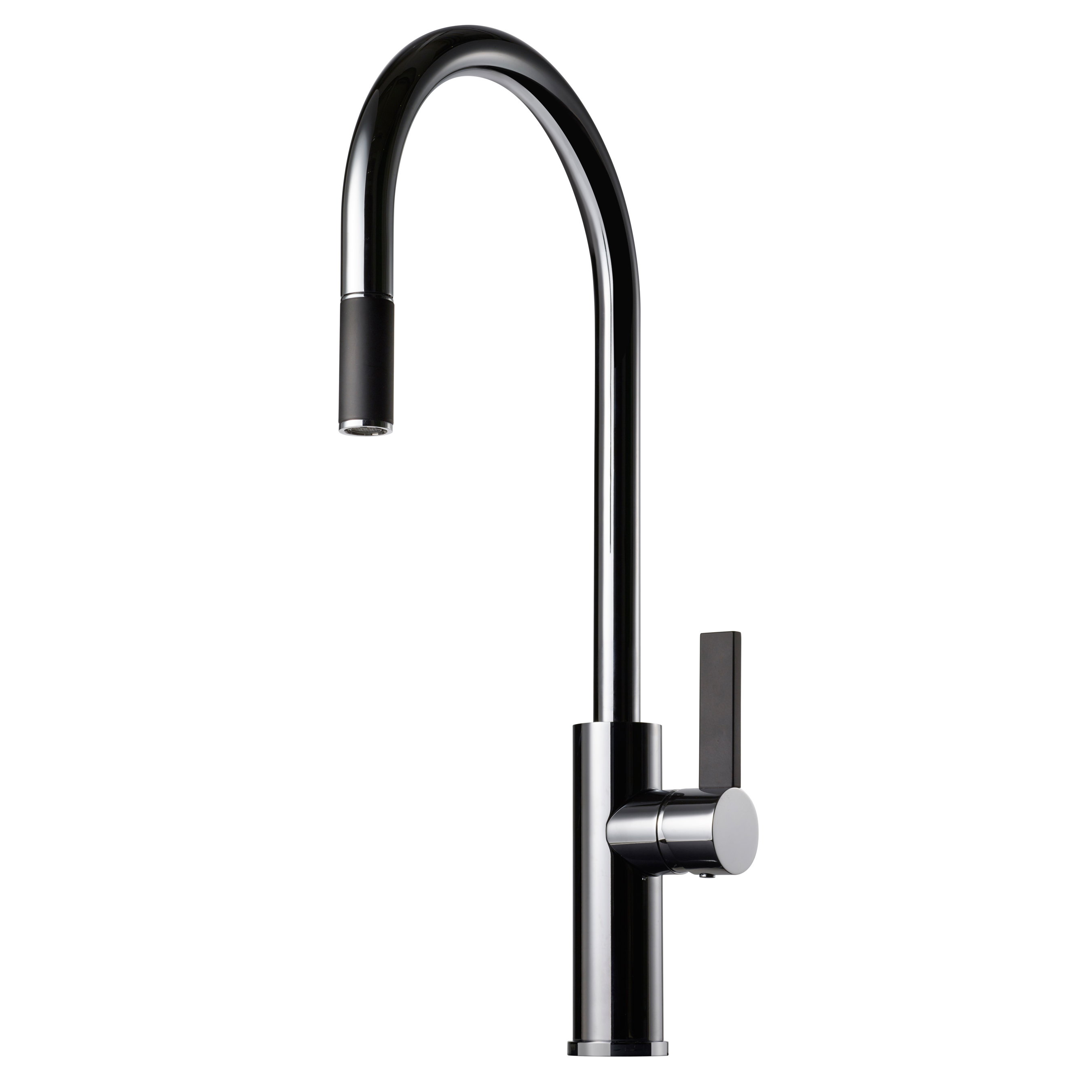 Köksblandare Tapwell Arman ARM185 Utdragbar Pip med Svart Handtag