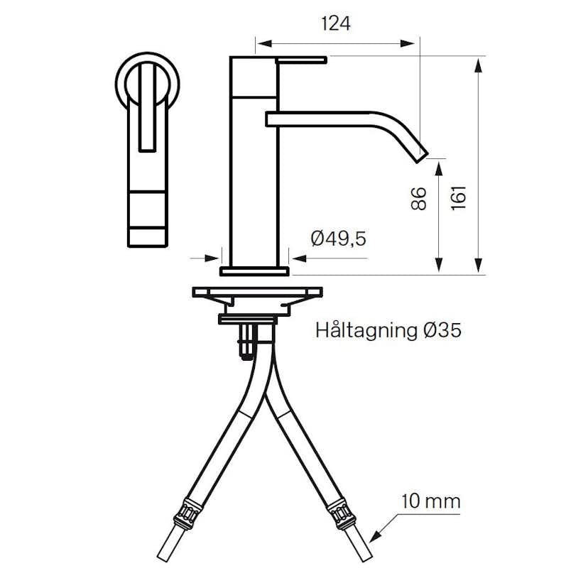 Tvättställsblandare Tapwell ART071