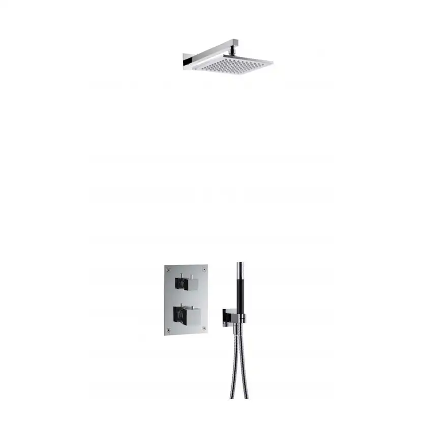 Takduschset Tapwell BOX8268 Square Classic Edition 2 för Inbyggnad