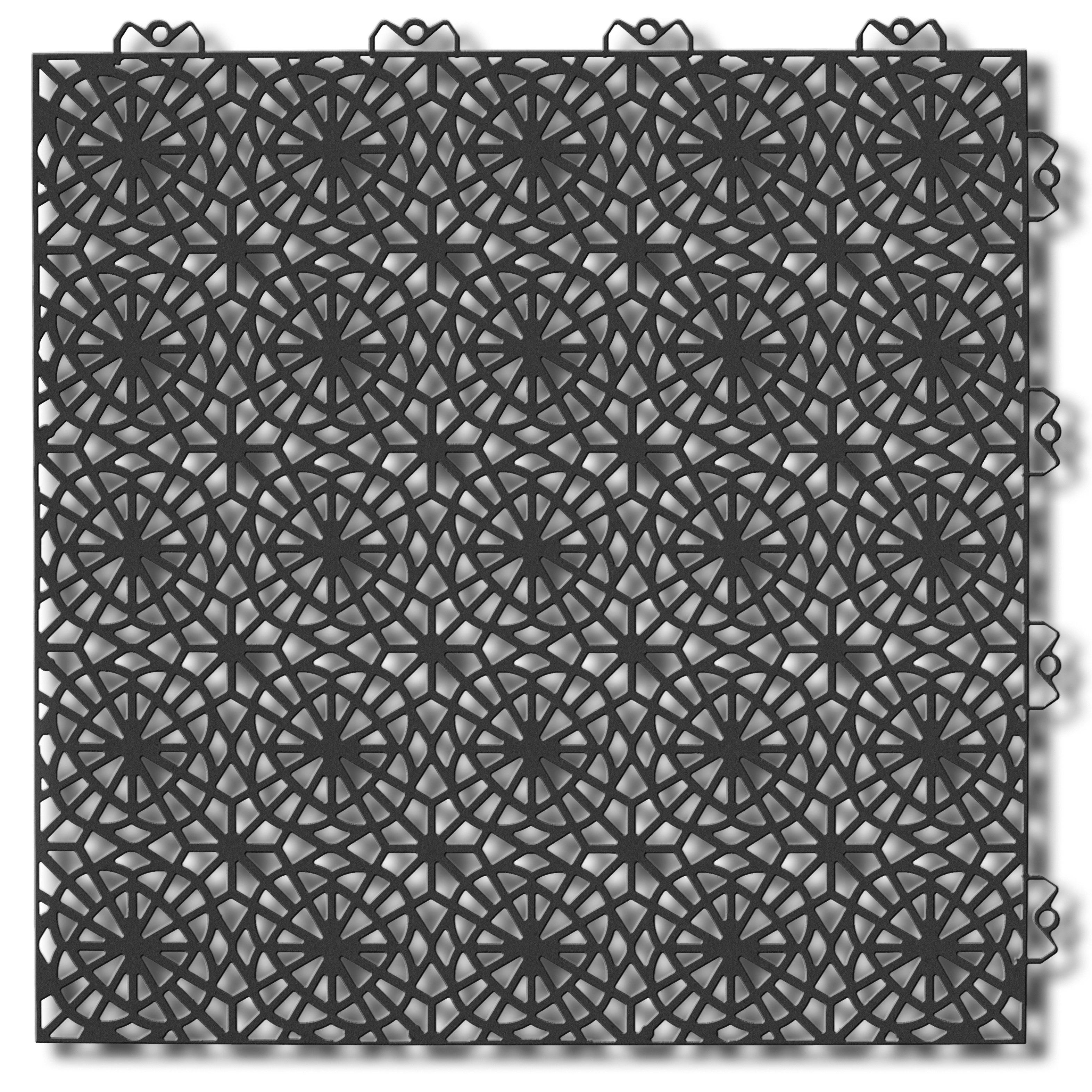 Golvplatta Bergo XL Graphite Grey Golvtrall i Plast