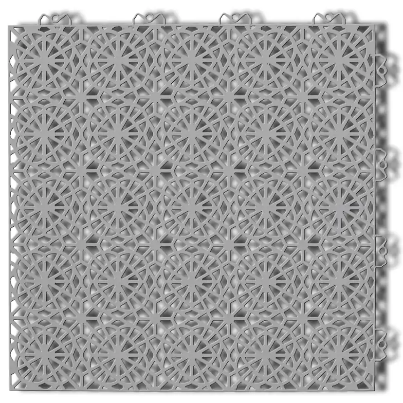 Golvplatta Bergo XL Stone Grey Golvtrall i Plast