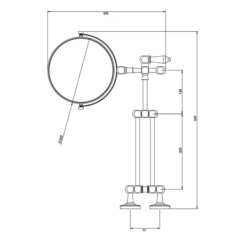 Sminkspegel Tapwell TA816 Classic