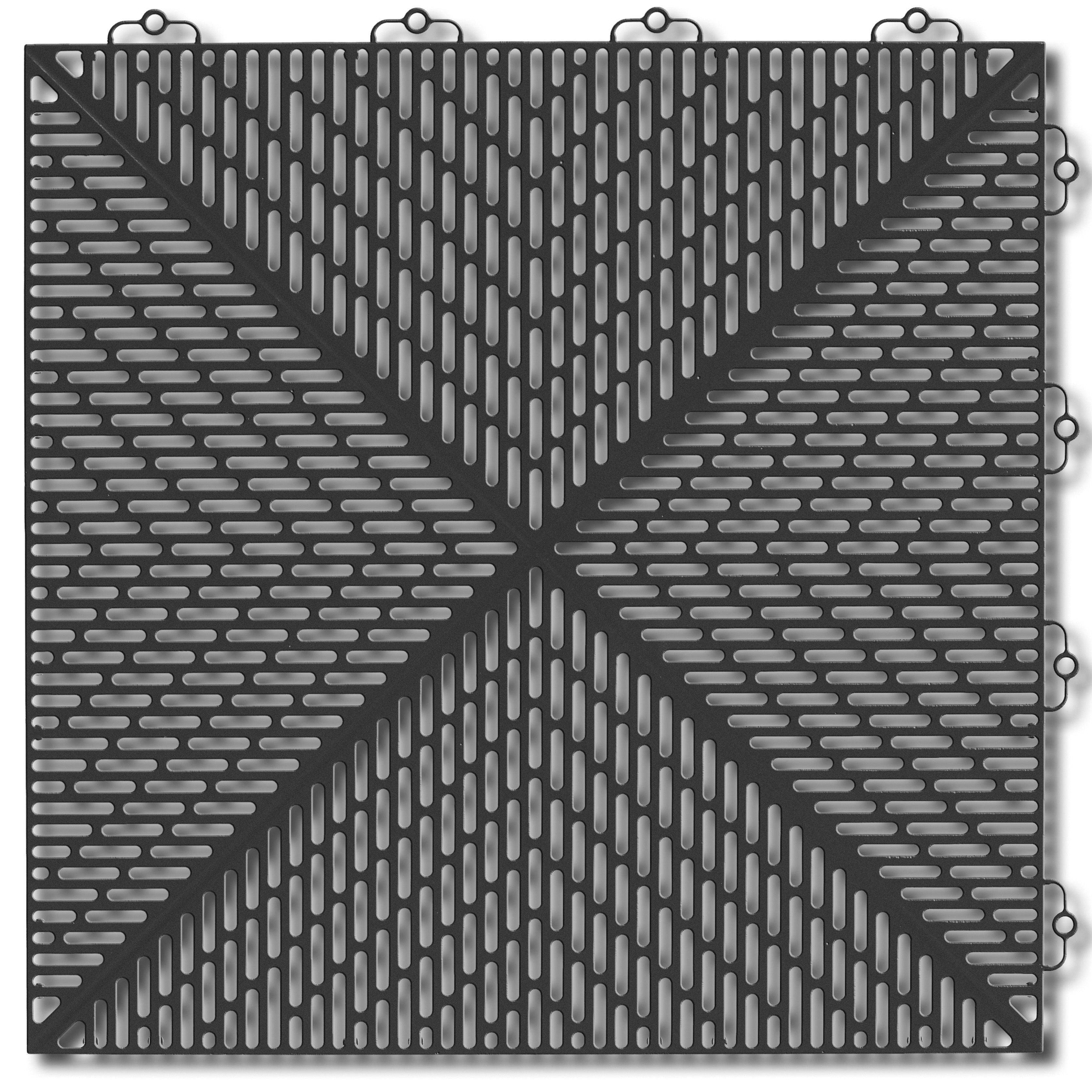 Golvplatta Bergo Unique Graphite Grey Golvtrall i Plast