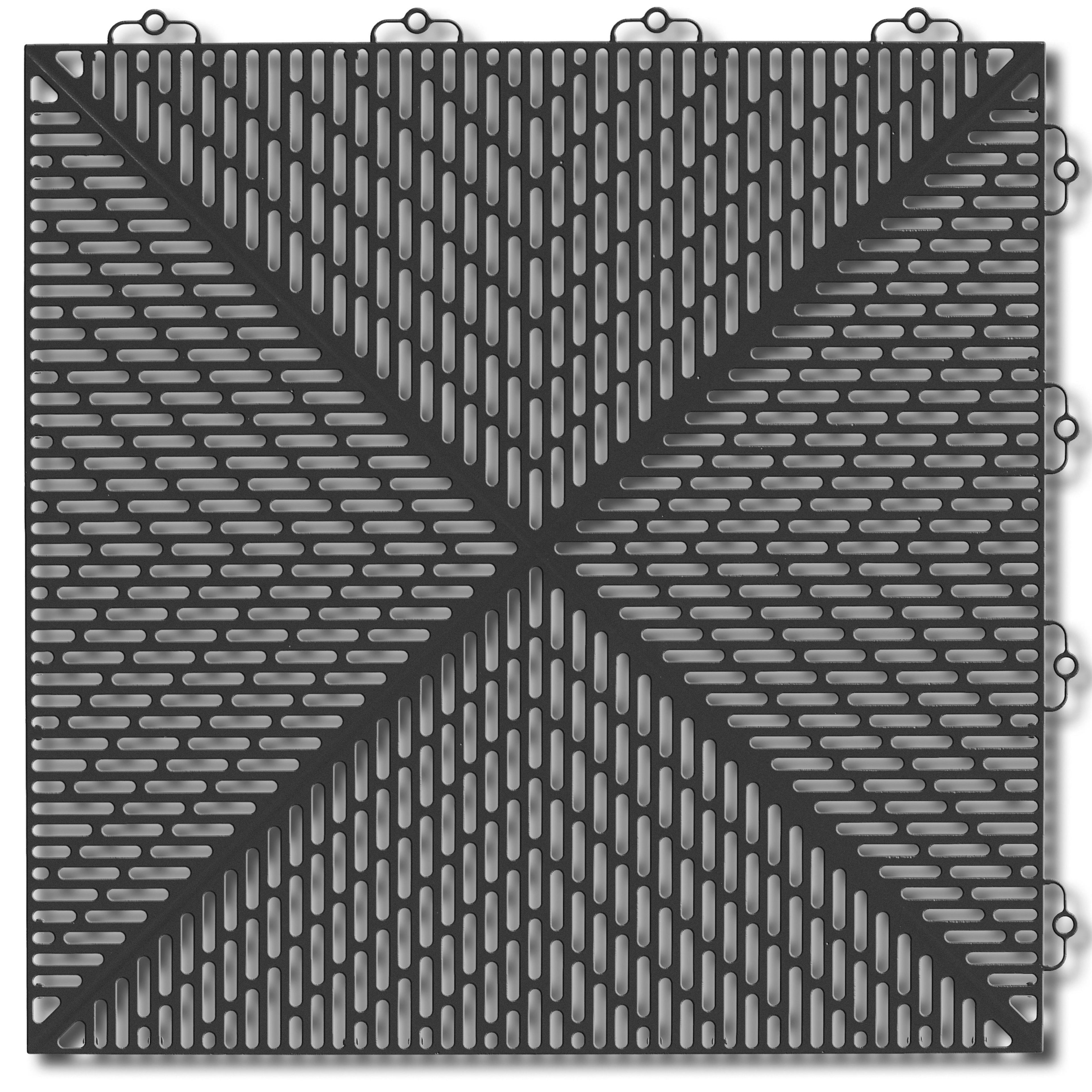 Golvplatta Bergo Unique Graphite Grey Golvtrall i Plast