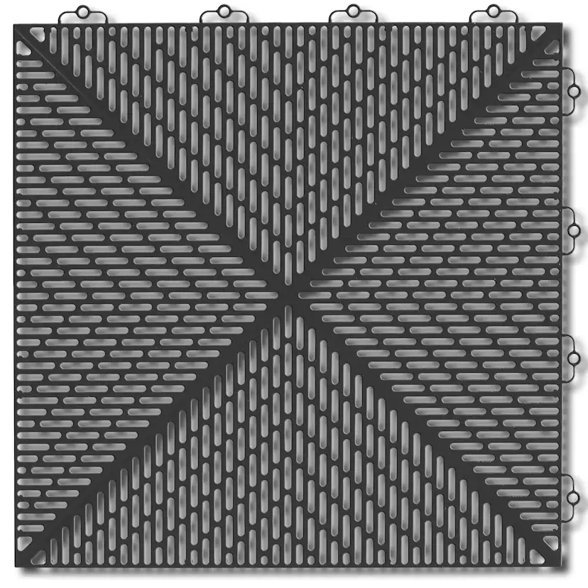 Golvplatta Bergo Unique Graphite Grey Golvtrall i Plast