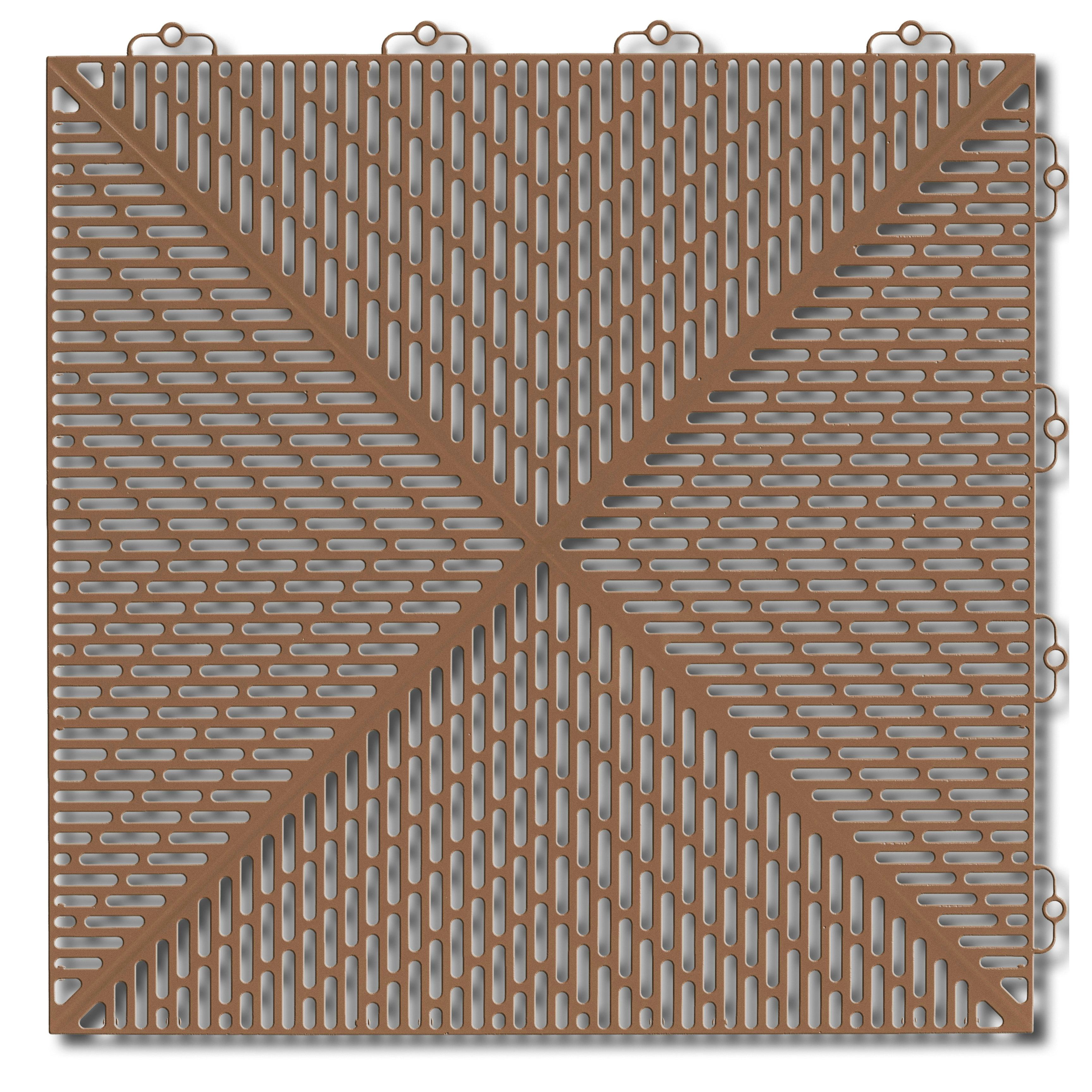 Golvplatta Bergo Unique Cedar Wood Golvtrall i Plast