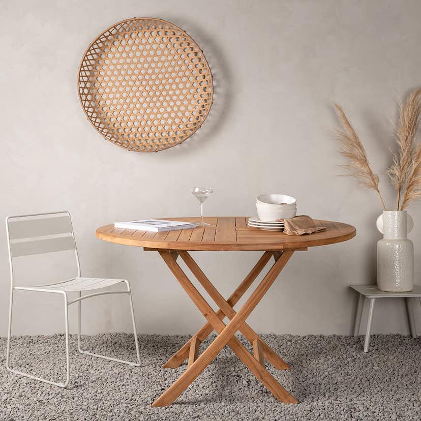 Utebord Venture Home Kenya Teak Ø120 cm