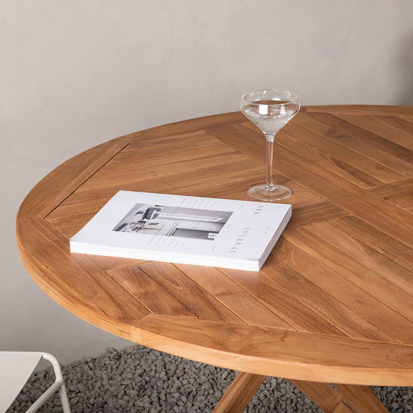 Utebord Venture Home Kenya Teak Ø120 cm