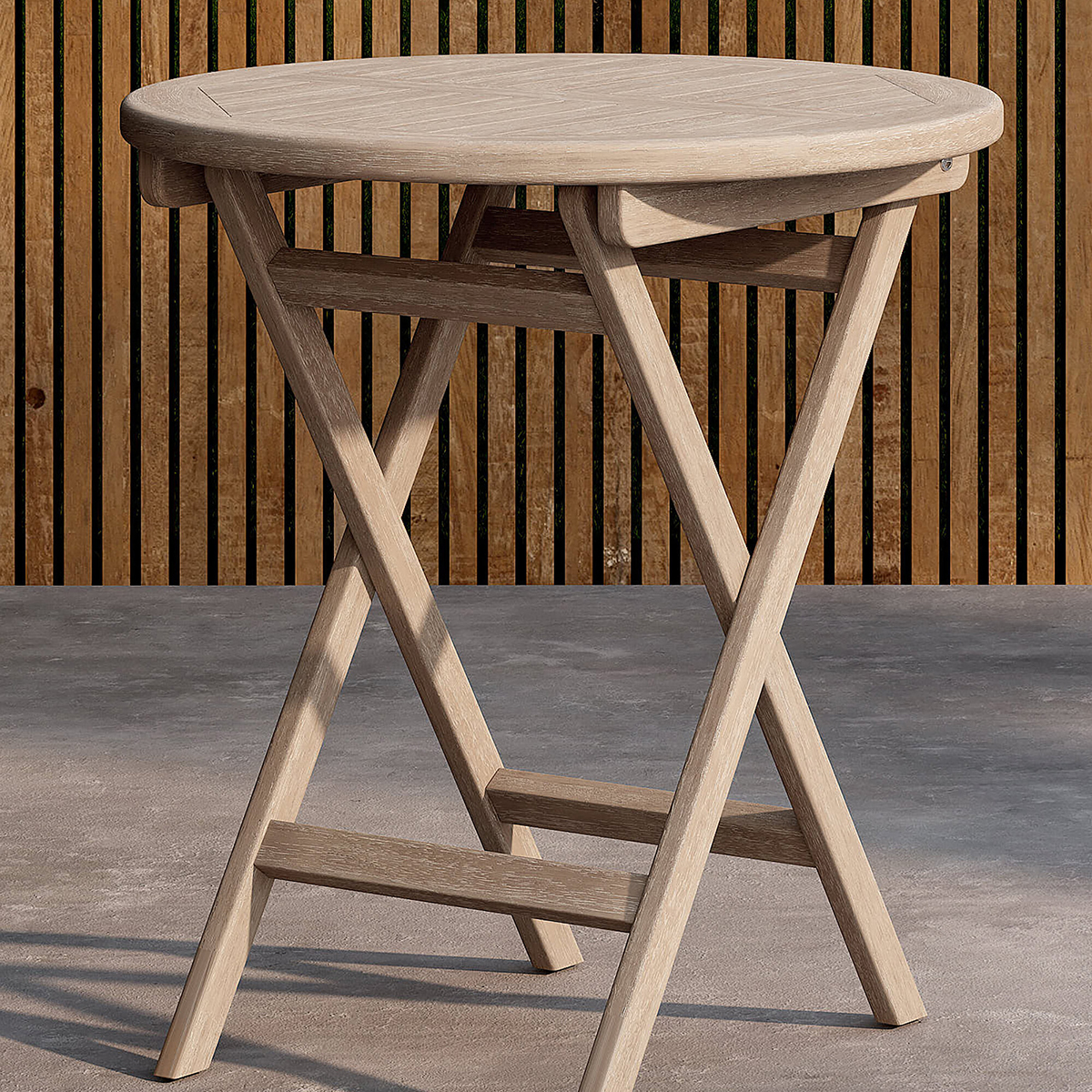 Cafébord Venture Home Kenya Ø70 Vittvättad