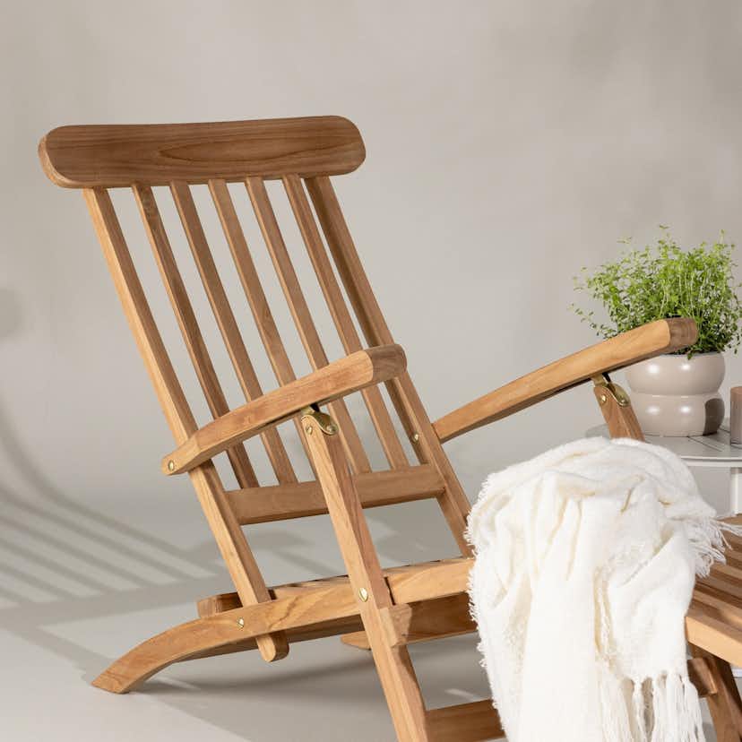 Solsäng Utomhus Venture Home Kenya Ställbar, Teak