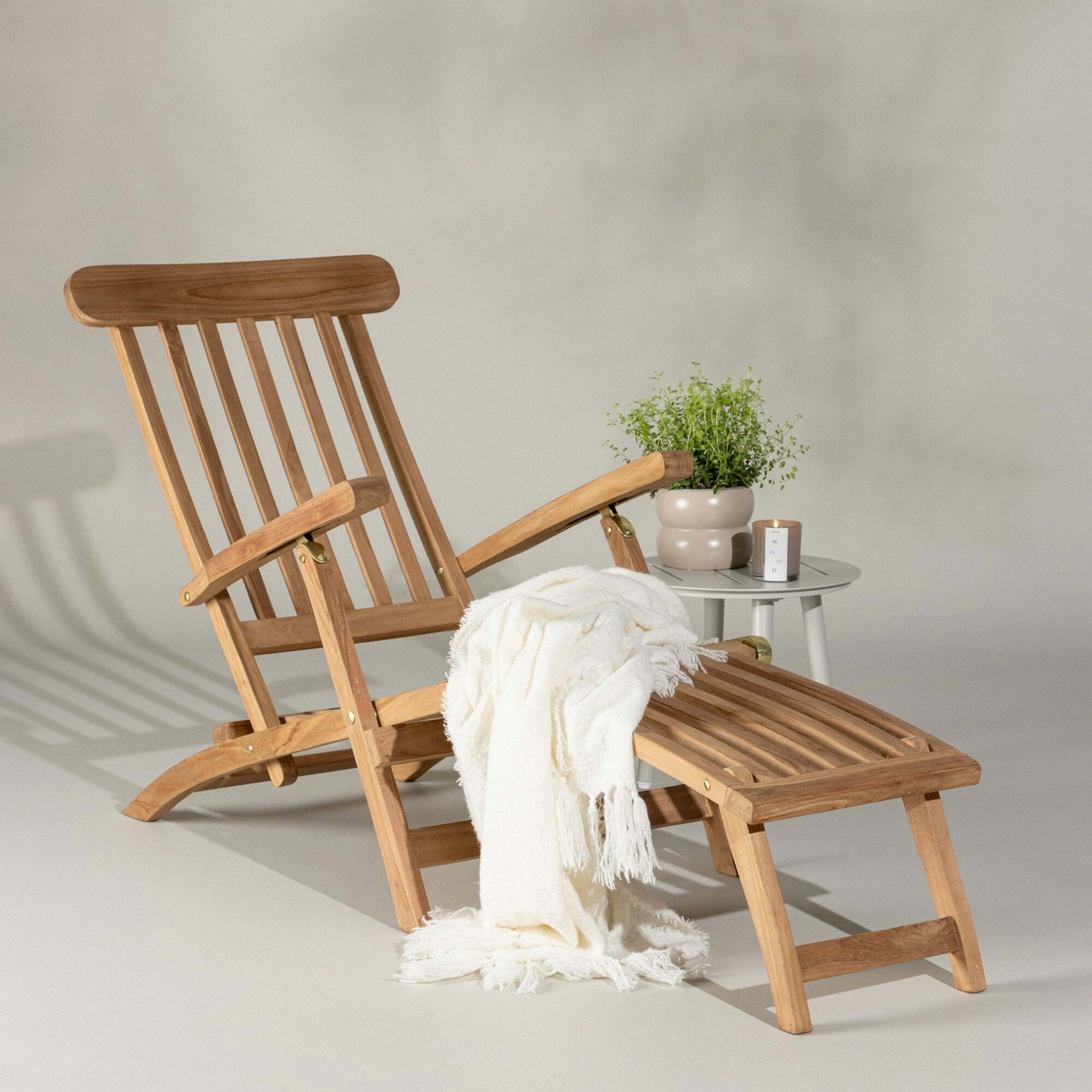 Solsäng Utomhus Venture Home Kenya Ställbar, Teak