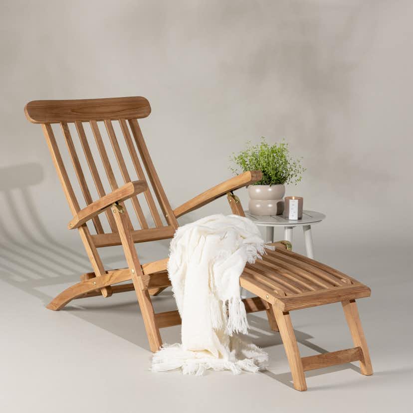 Solsäng Utomhus Venture Home Kenya Ställbar, Teak