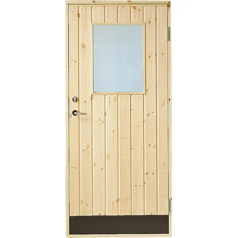 Förrådsdörr Jabo 10° Rak Glas