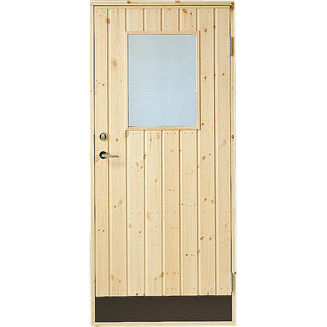 Förrådsdörr Jabo 10° Rak Glas