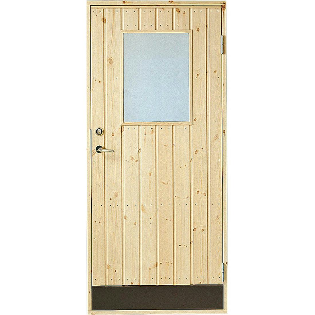 Förrådsdörr Jabo 10° Rak Glas