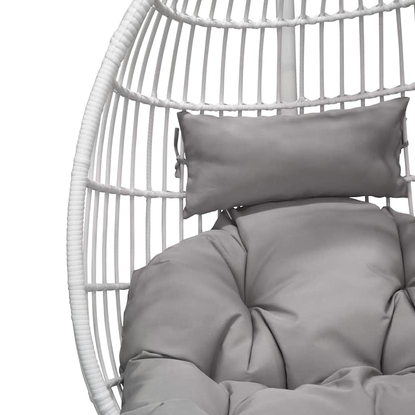 Hängstol Venture Home Viga Utomhus med Stativ i Vitt Stål & Grå Dyna