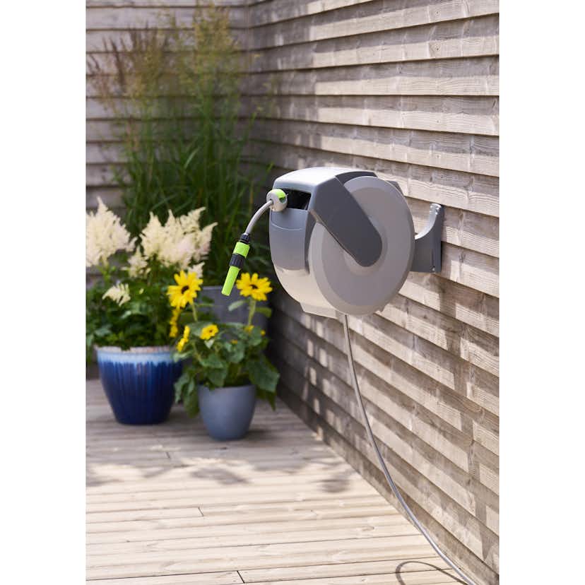 Slangvinda Grouw Väggmonterad 30M Optimal Vattenslangvinda