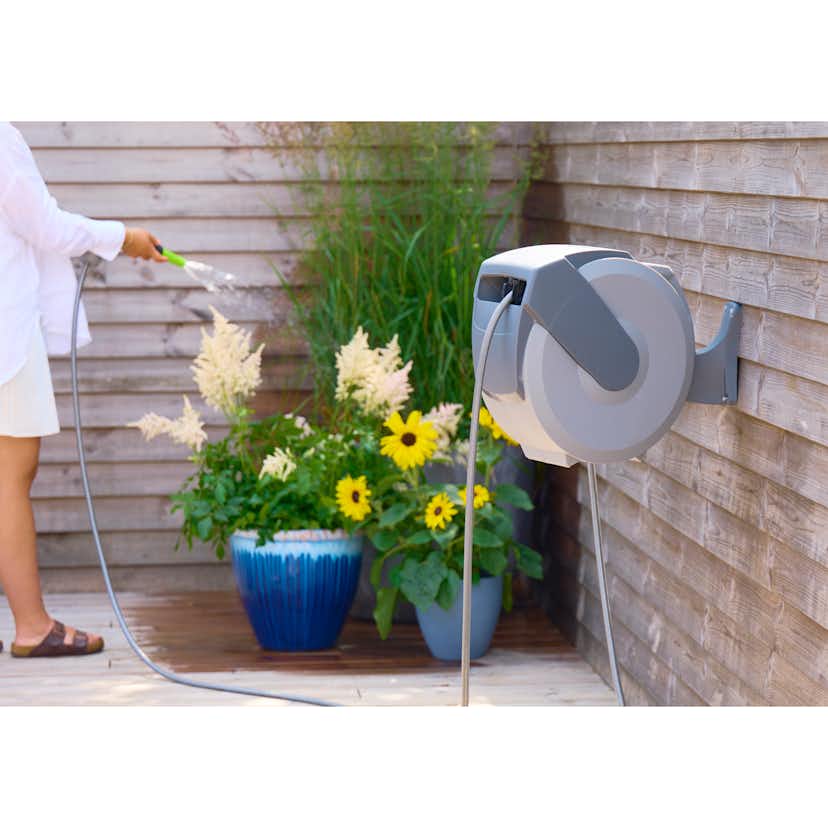 Slangvinda Grouw Väggmonterad 30M Optimal Vattenslangvinda