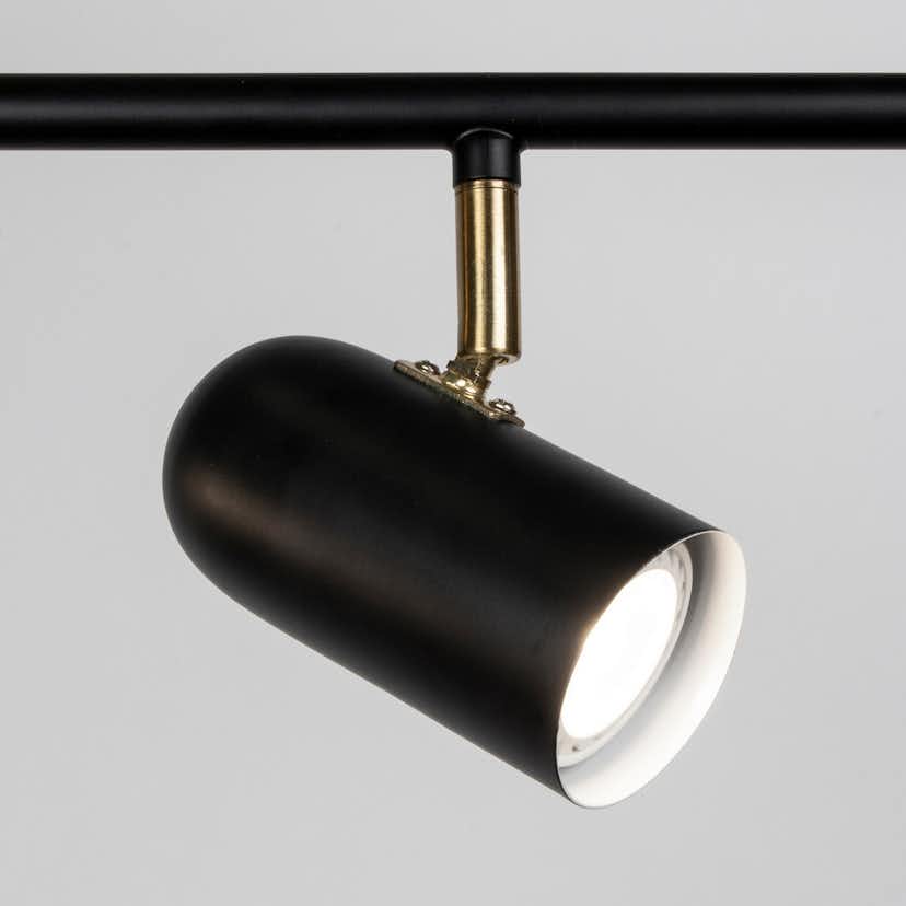 Taklampa Globen Lighting Swan 5 Svart