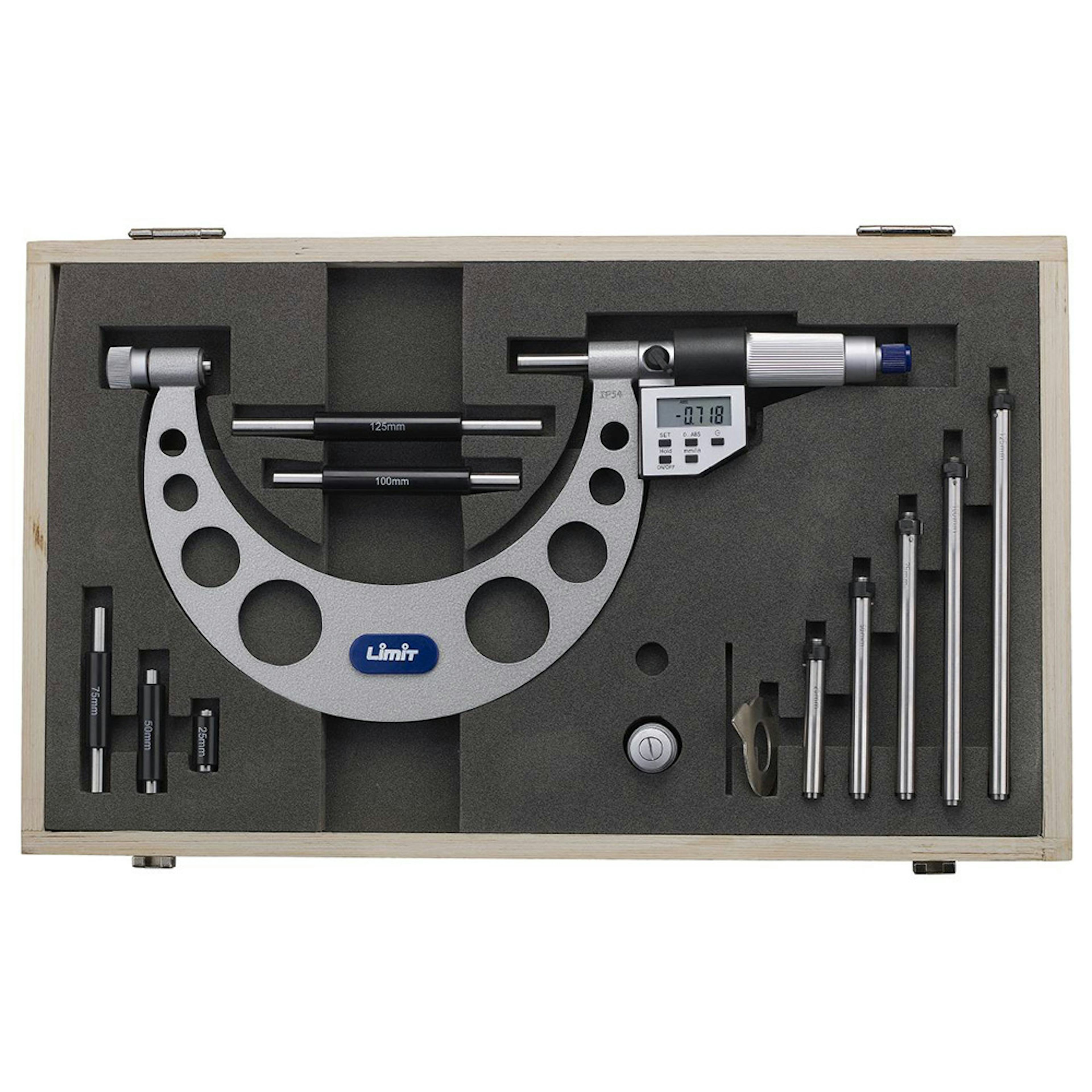 Mikrometer Limit Elektronisk, Med Insatskolvar