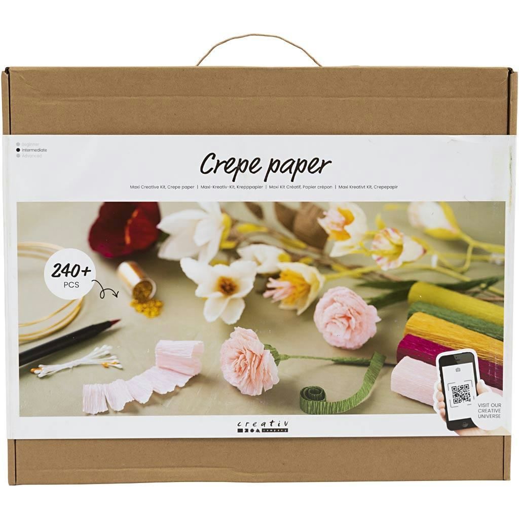 Kräpapper Creativ Company Maxi DIY Kit Blommor