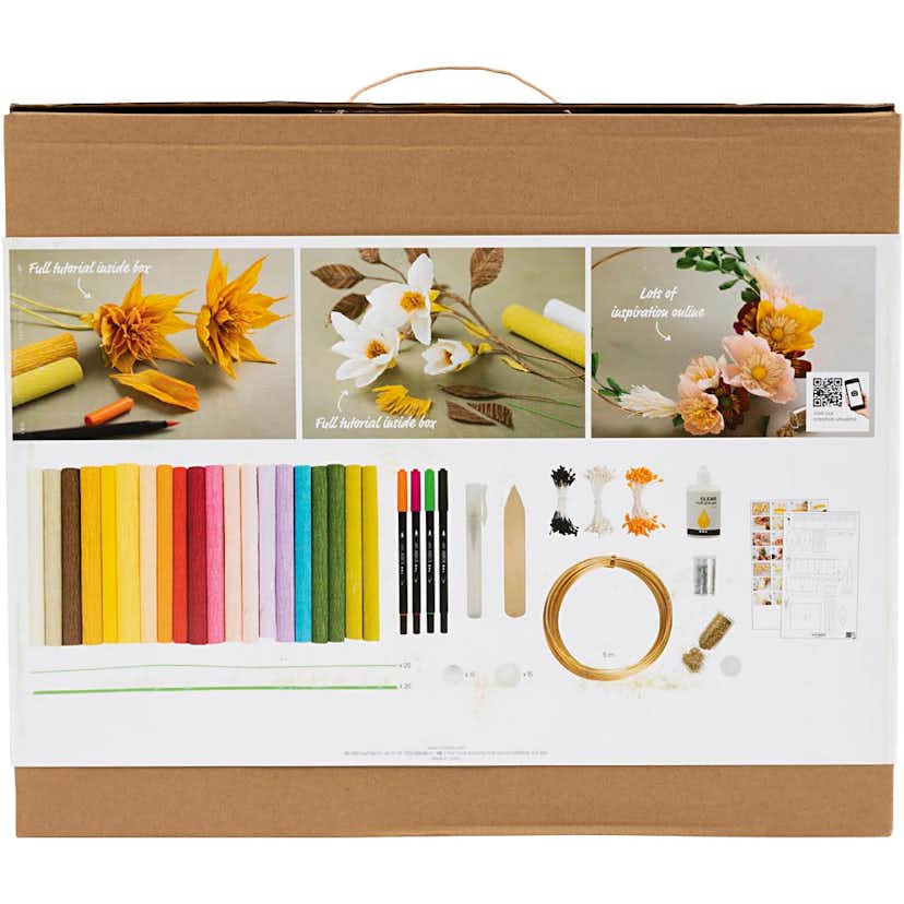 Kräpapper Creativ Company Maxi DIY Kit Blommor