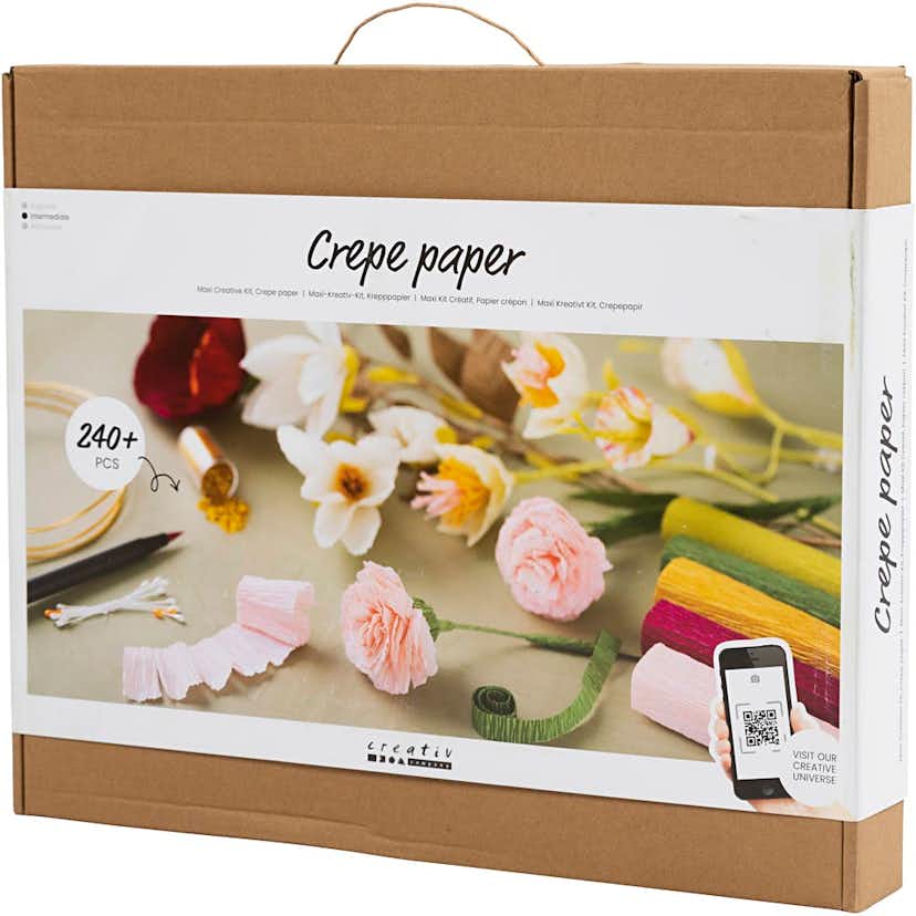 Kräpapper Creativ Company Maxi DIY Kit Blommor