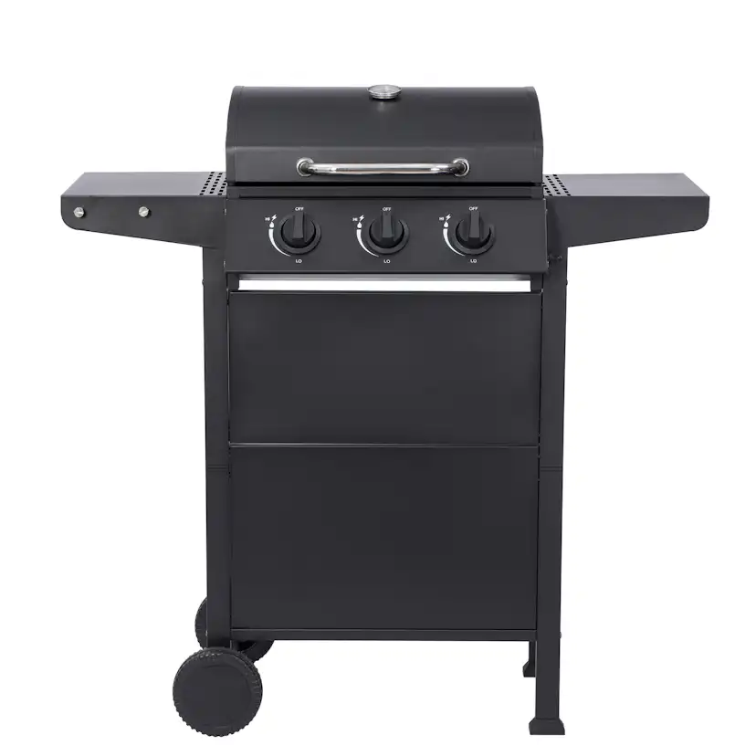 Gasolgrill Dose Barbeque Svart Med 3 Brännare