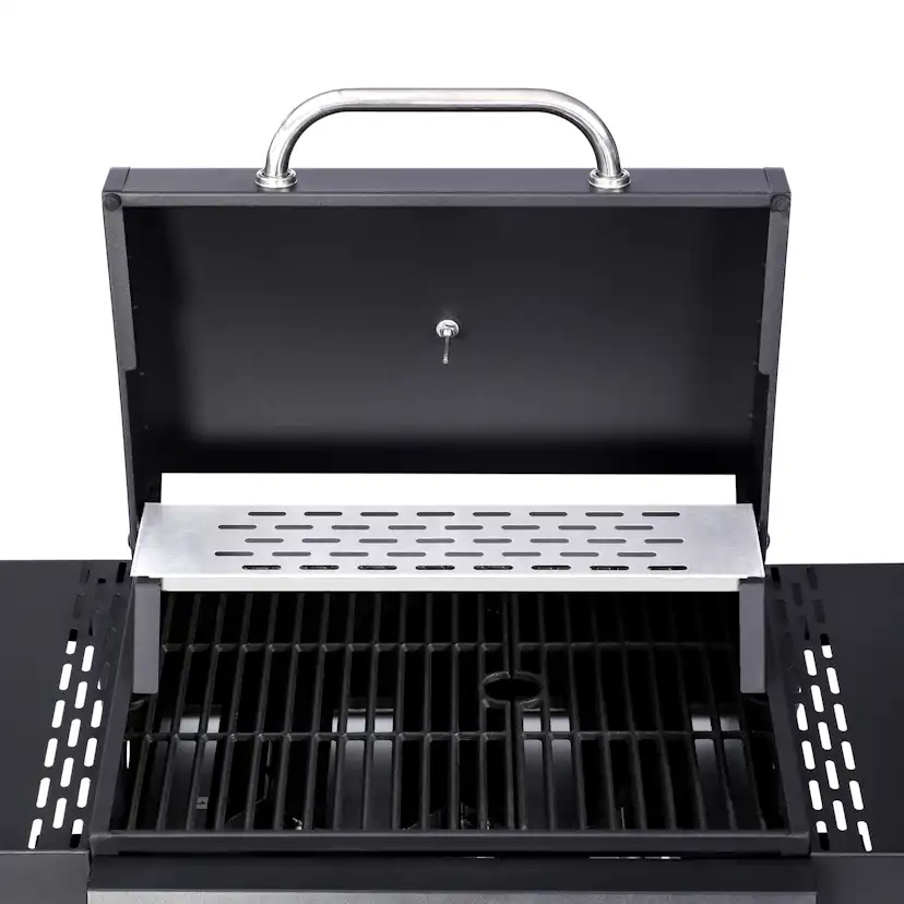 Gasolgrill Dose Barbeque Svart Med 3 Brännare