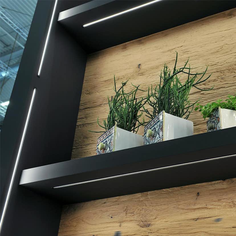 Ändavslut Beslag Design LED-profil LD8104 6 mm 2-pack