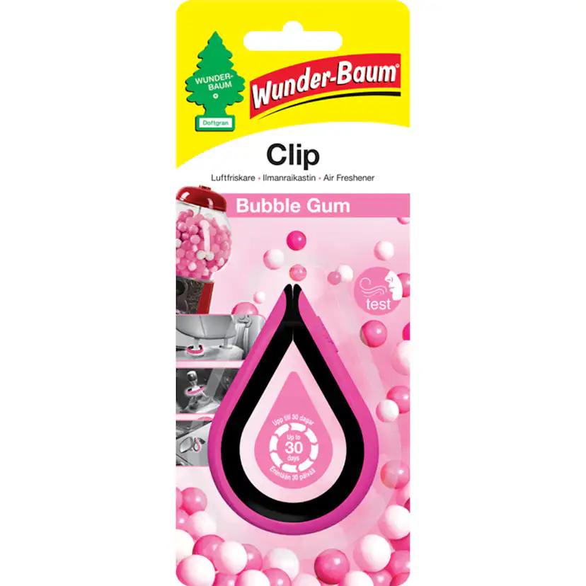 Luftfräschare Wunder-Baum Clip Bubble Gum