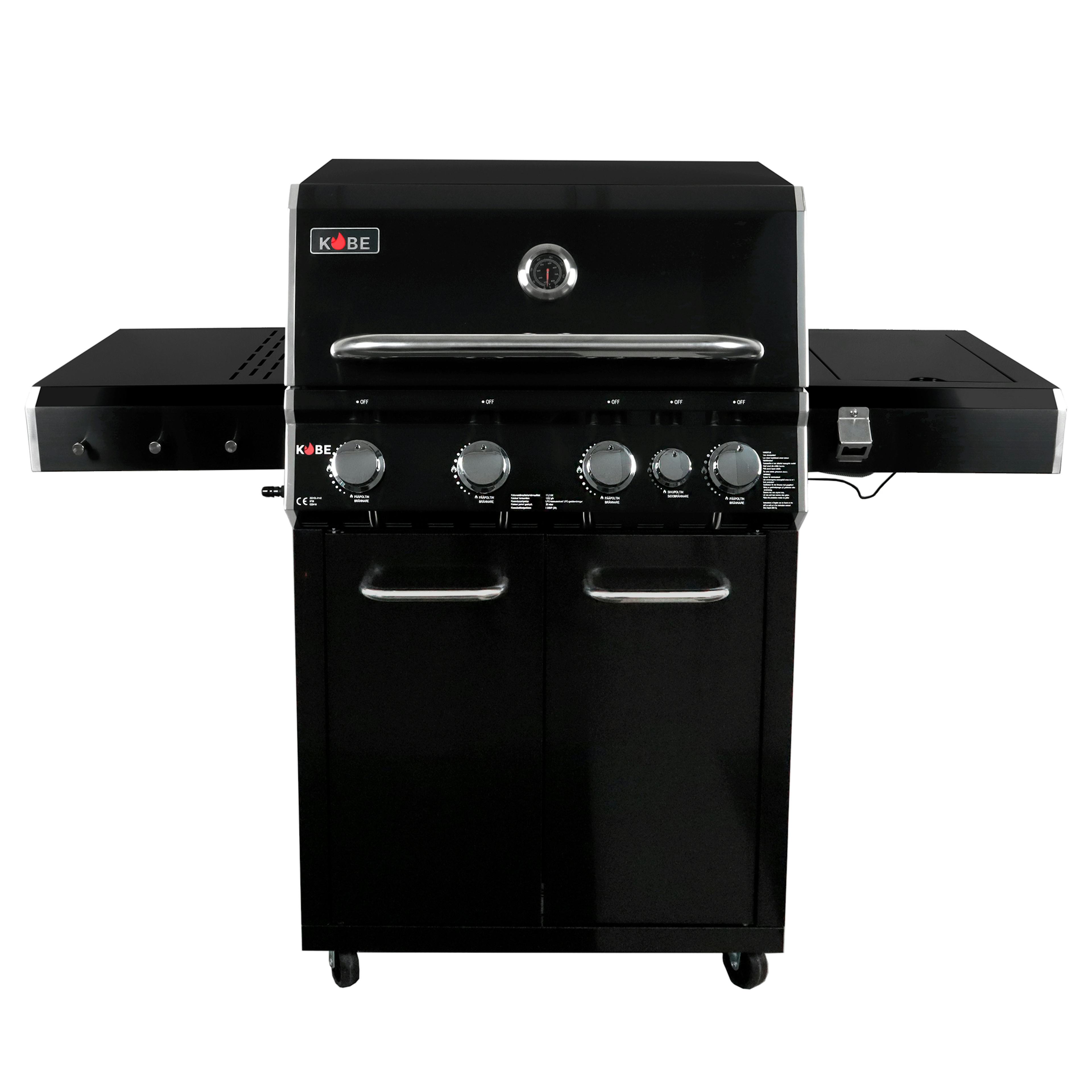 Gasolgrill Kobe Premium 4+1 Svart