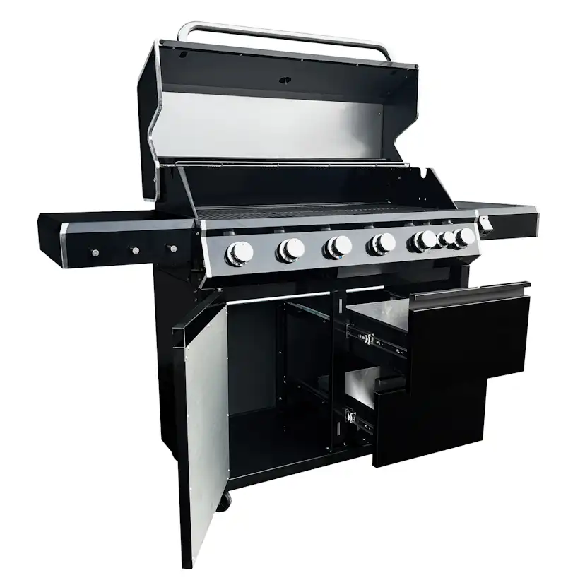 Gasolgrill Kobe Premium 6+1 PRE Svart
