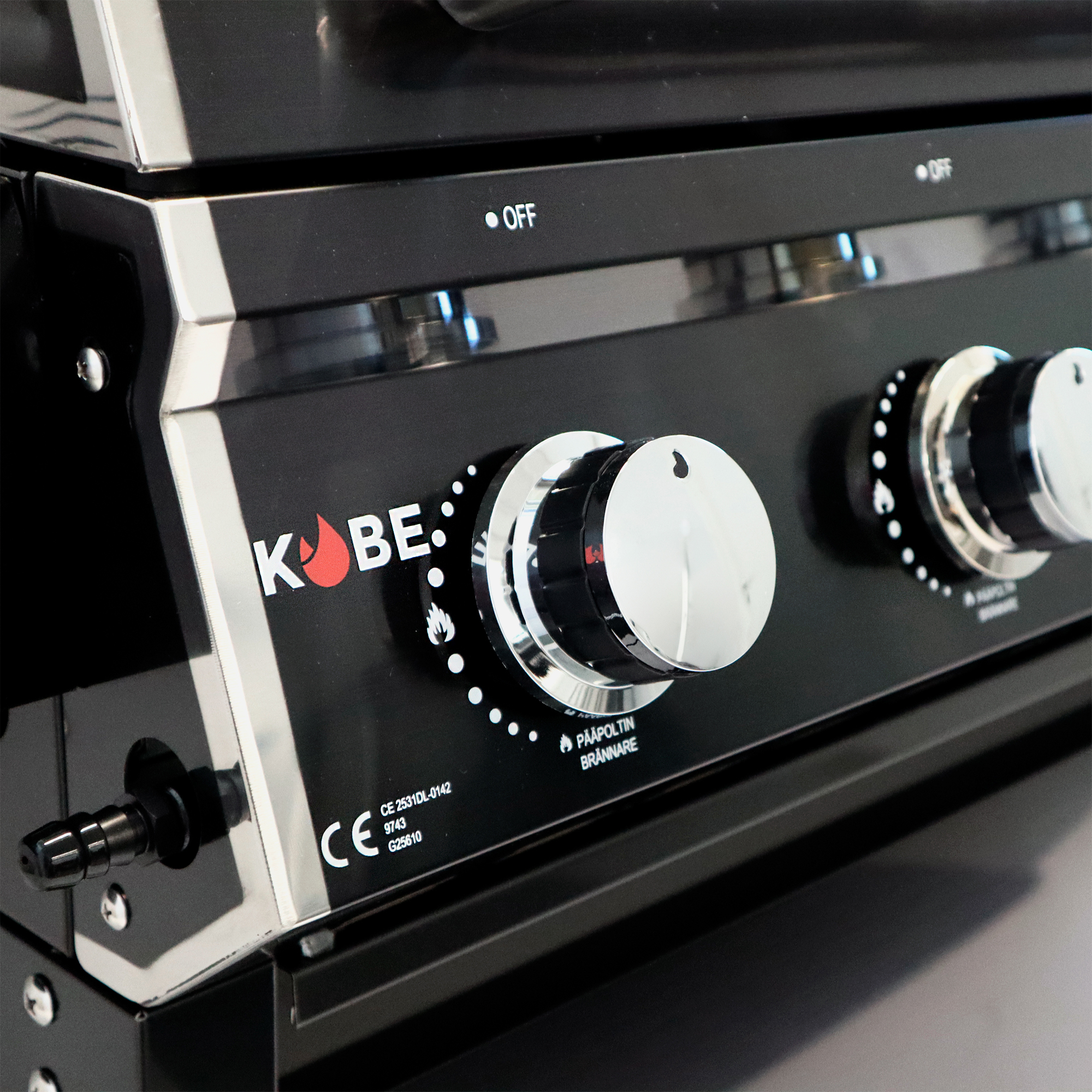 Gasolgrill Kobe Premium 6+1 Svart