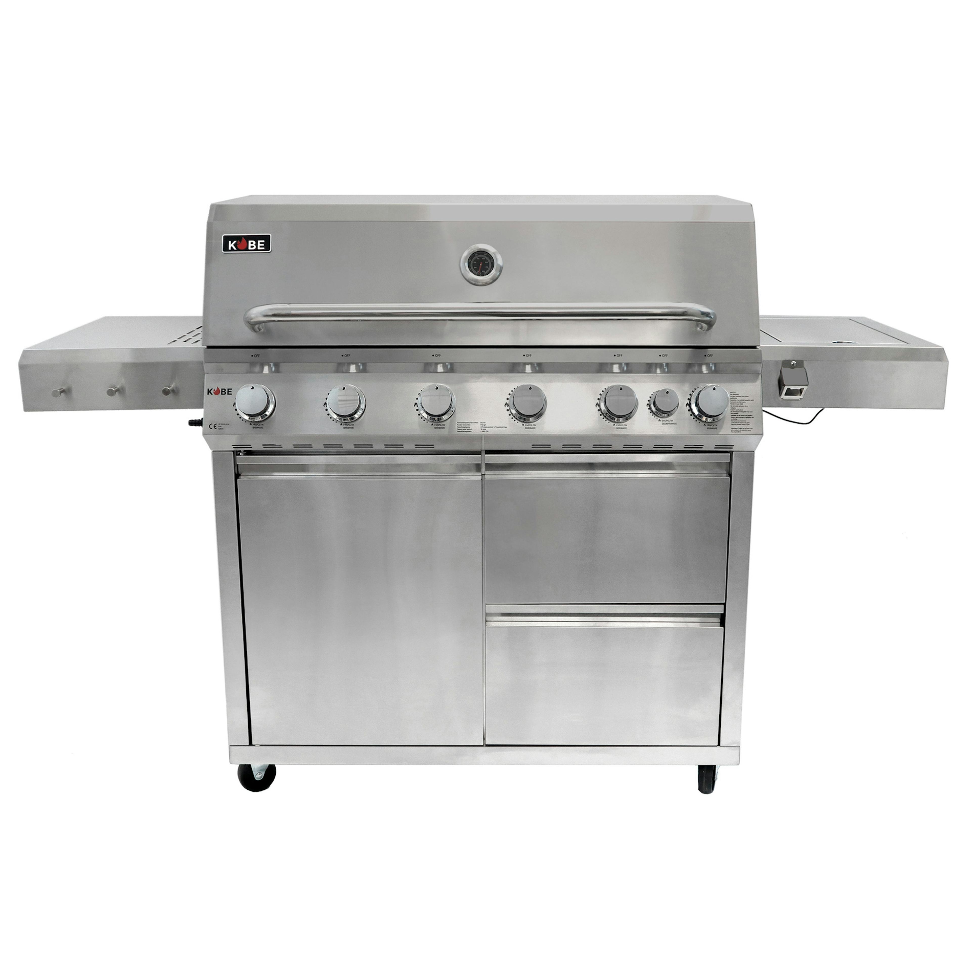 Gasolgrill Kobe Premium 6+1 RST PRE Grå