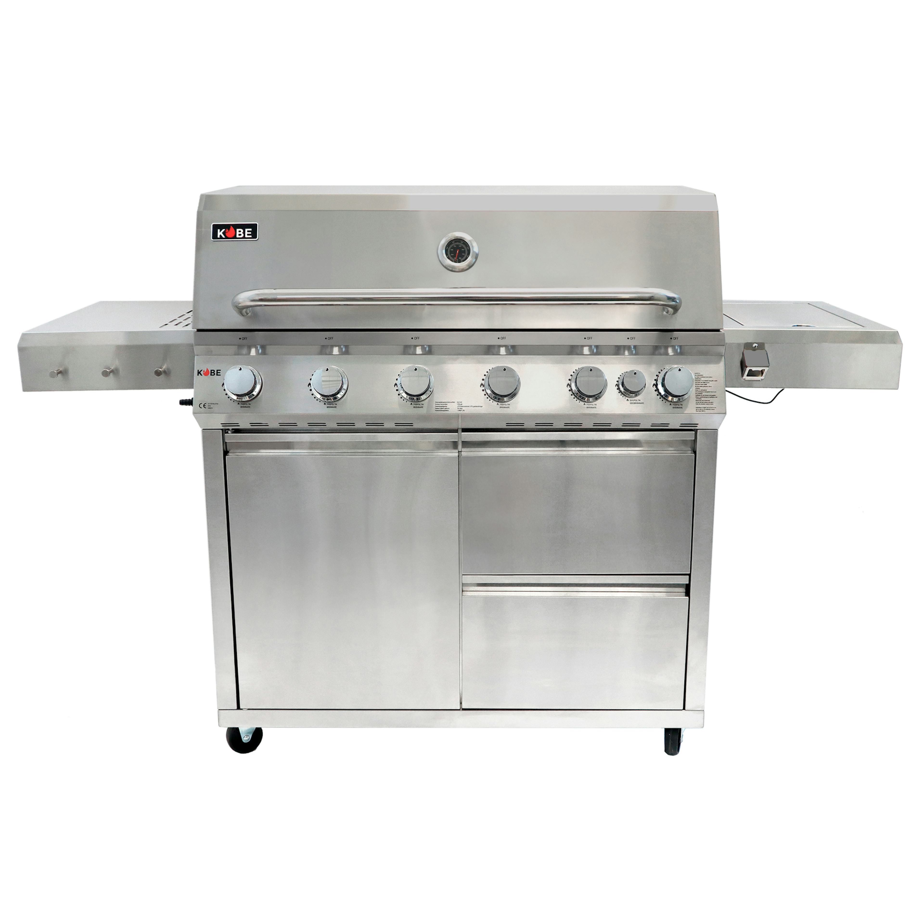 Gasolgrill Kobe Premium 6+1 RST Grå