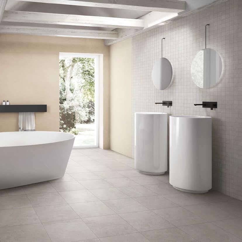 Mosaik Ceramiche Keope Ikon Silver Grå 5x5 cm Matt