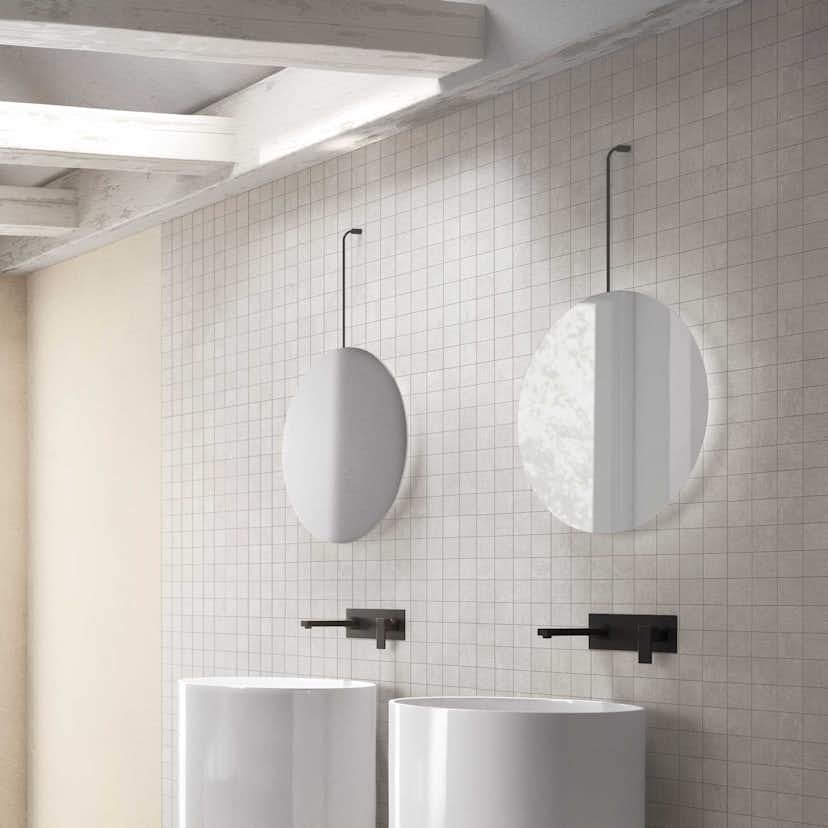 Mosaik Ceramiche Keope Ikon Silver Grå 5x5 cm Matt