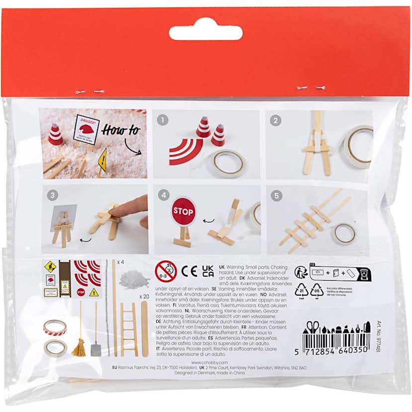 Nissens dörr Creativ Company Mini DIY Kit Byggarbete pågår