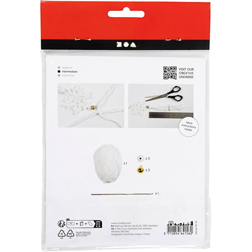 Virkning Creativ Company Mini DIY Kit Snöflingor