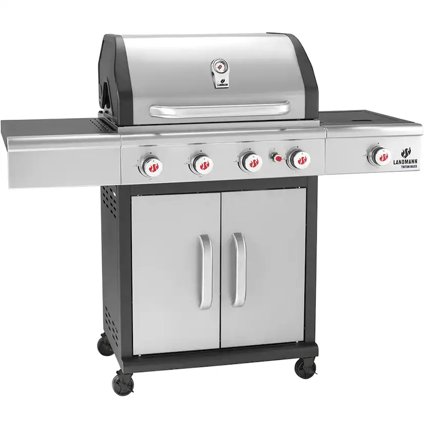 Gasolgrill Landmann Triton 4.1 MaxX 12969 Facelift med Infraröd Sidobrännare & Modulus Gallerkoncept