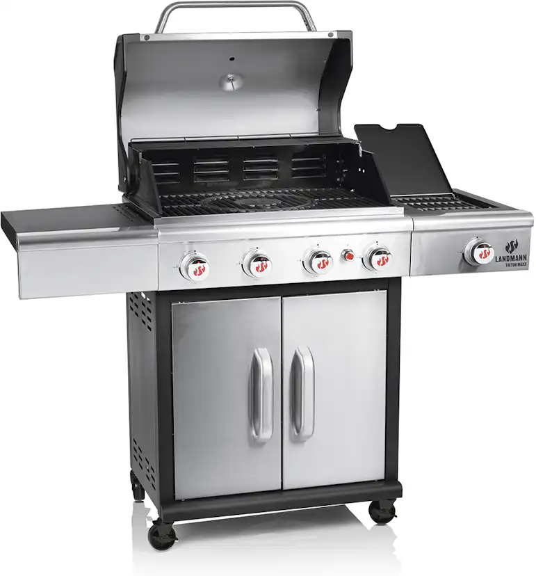 Gasolgrill Landmann Triton 4.1 MaxX 12969 Facelift med Infraröd Sidobrännare & Modulus Gallerkoncept