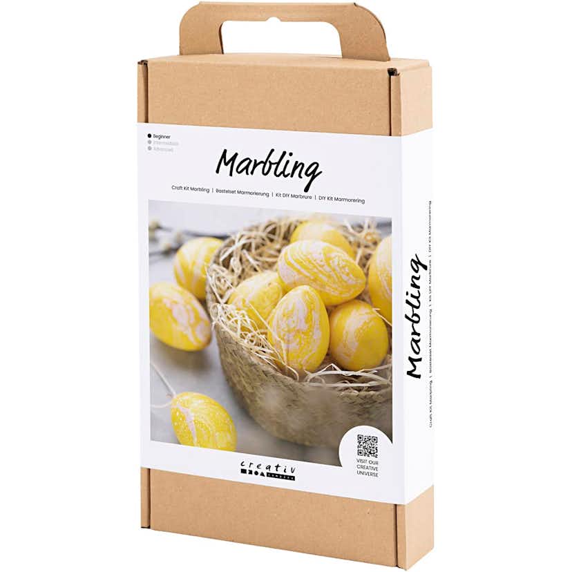Marmorering Creativ Company DIY Kit Rosa/Gul