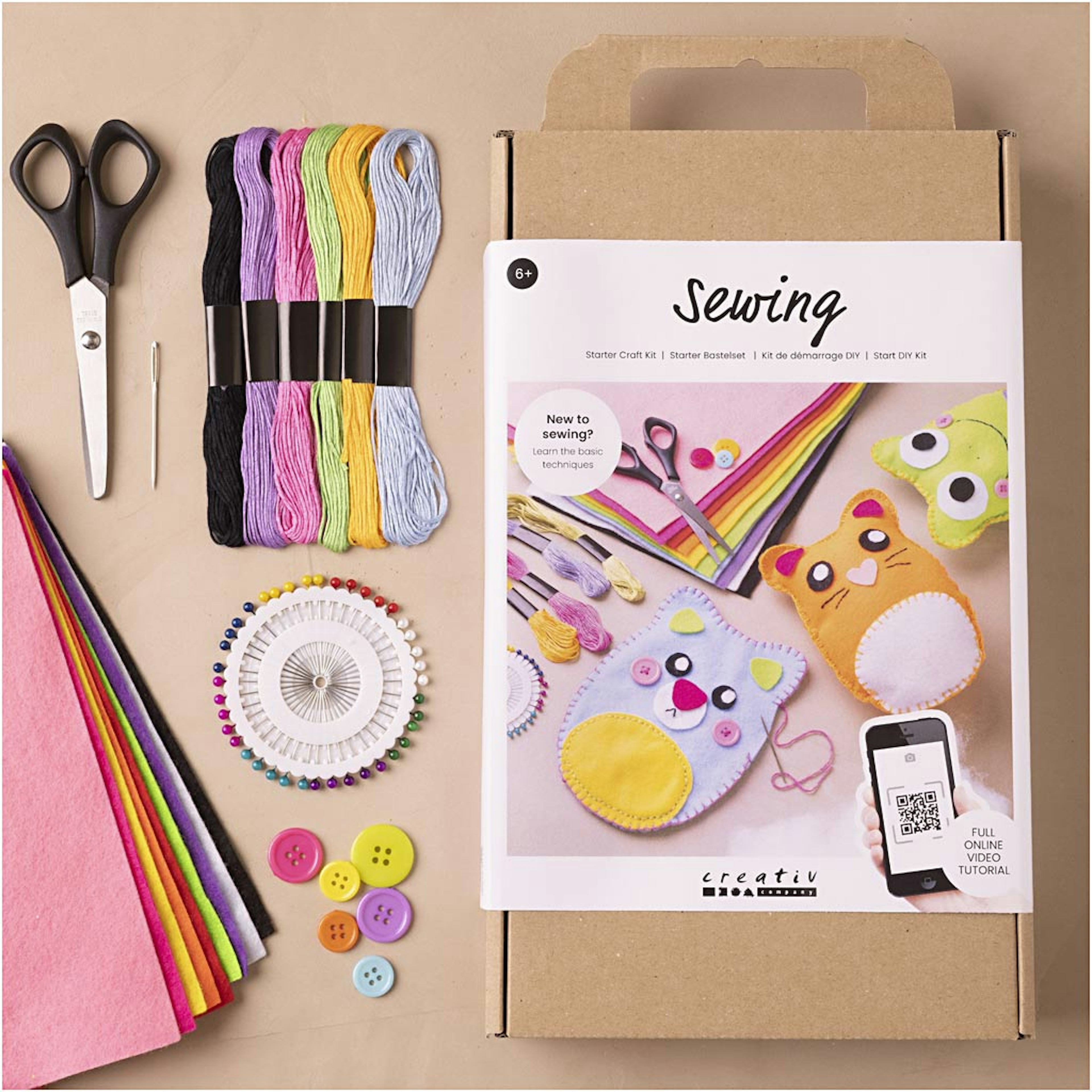 Nallebjörnar Creativ Company Start DIY Kit Sömnad