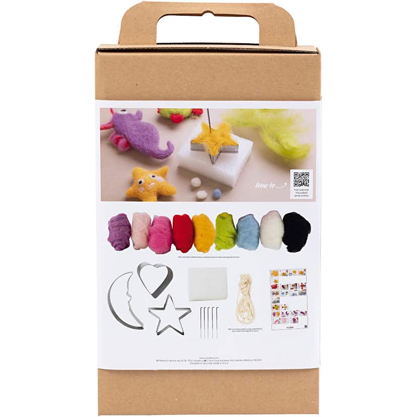 Nålfiltning Creativ Company DIY Kit Djur i vatten